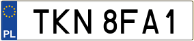 Trailer License Plate